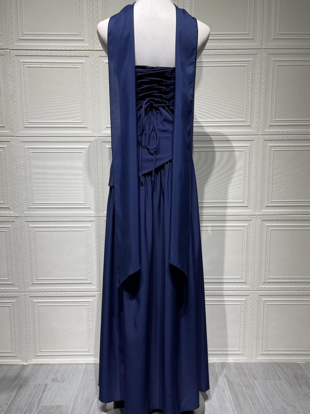 Aurohaya Solène Asymmetrical Maxi Gown