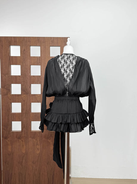 Aurohaya Soline Lace Mini Dress