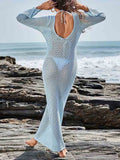 Casual Beach Swimsuit Cover Up Maxi Dress