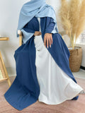 Two Tone Color Matching Abaya