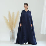 Elegant Solid Color Cape Jilbab