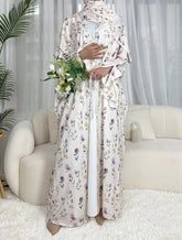 Printed Batsleeved Cardigan Abaya