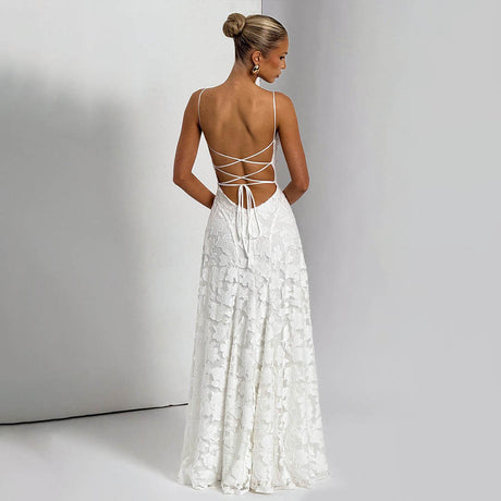 Aurohaya Victoire Lace Maxi Dress