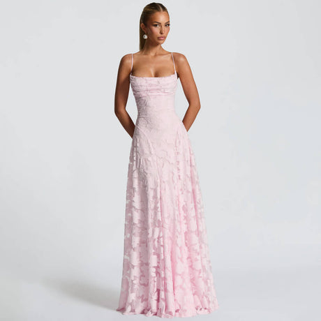 Aurohaya Victoire Lace Maxi Dress