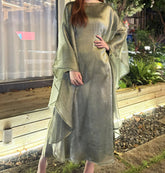 Starry Sky Solid Color Abaya