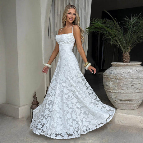 Aurohaya Victoire Lace Maxi Dress