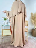 Two Tone Color Matching Abaya