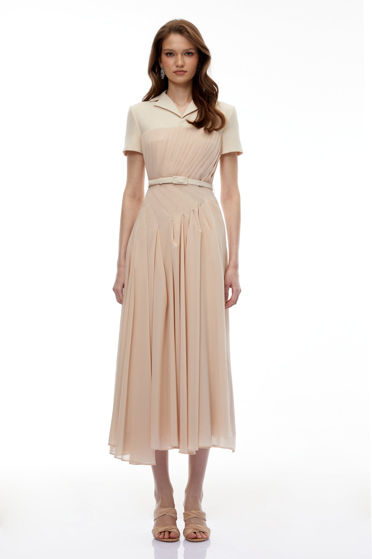 Aurohaya Olivia Neutral Blazer Maxi Dress