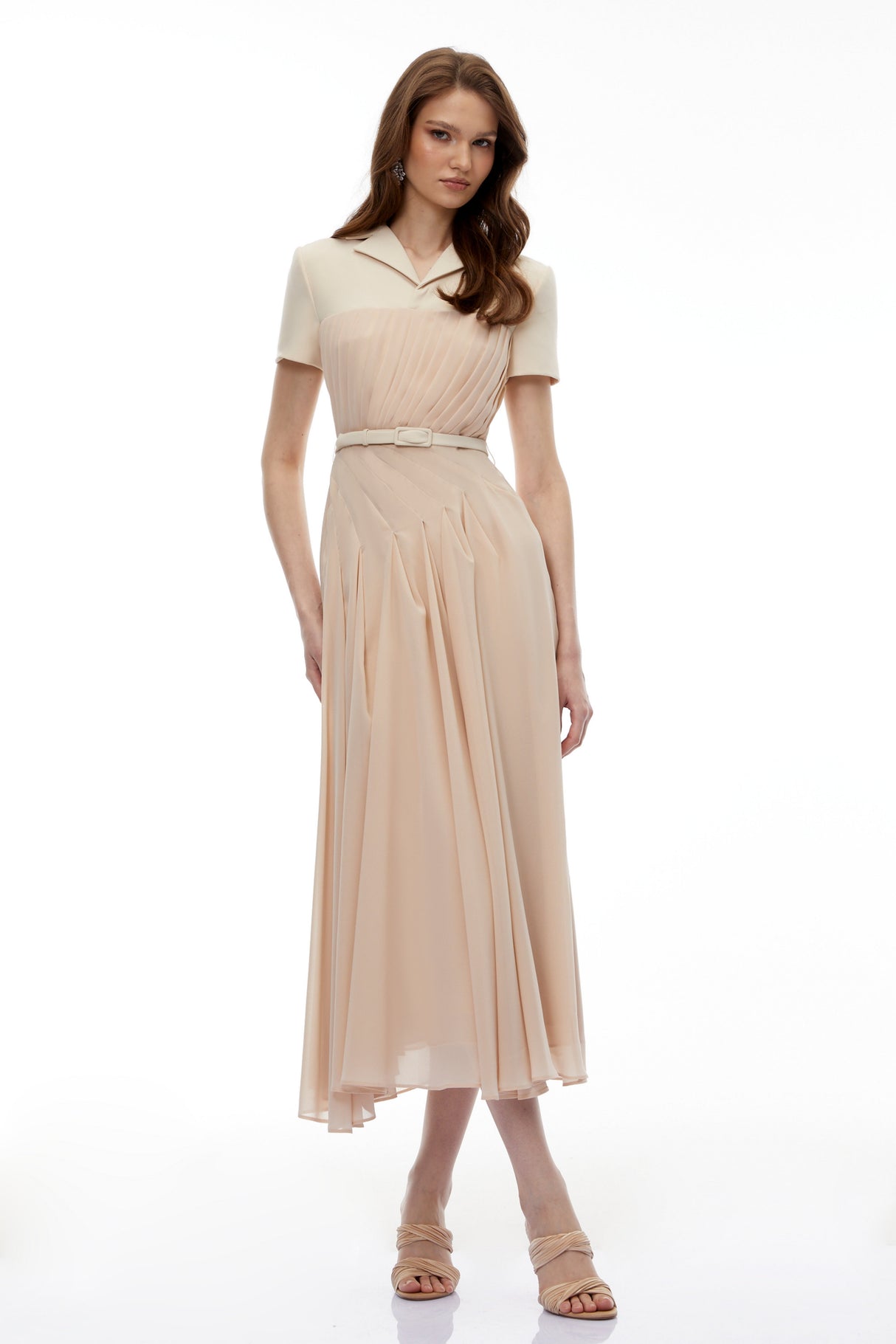 Aurohaya Olivia Neutral Blazer Maxi Dress