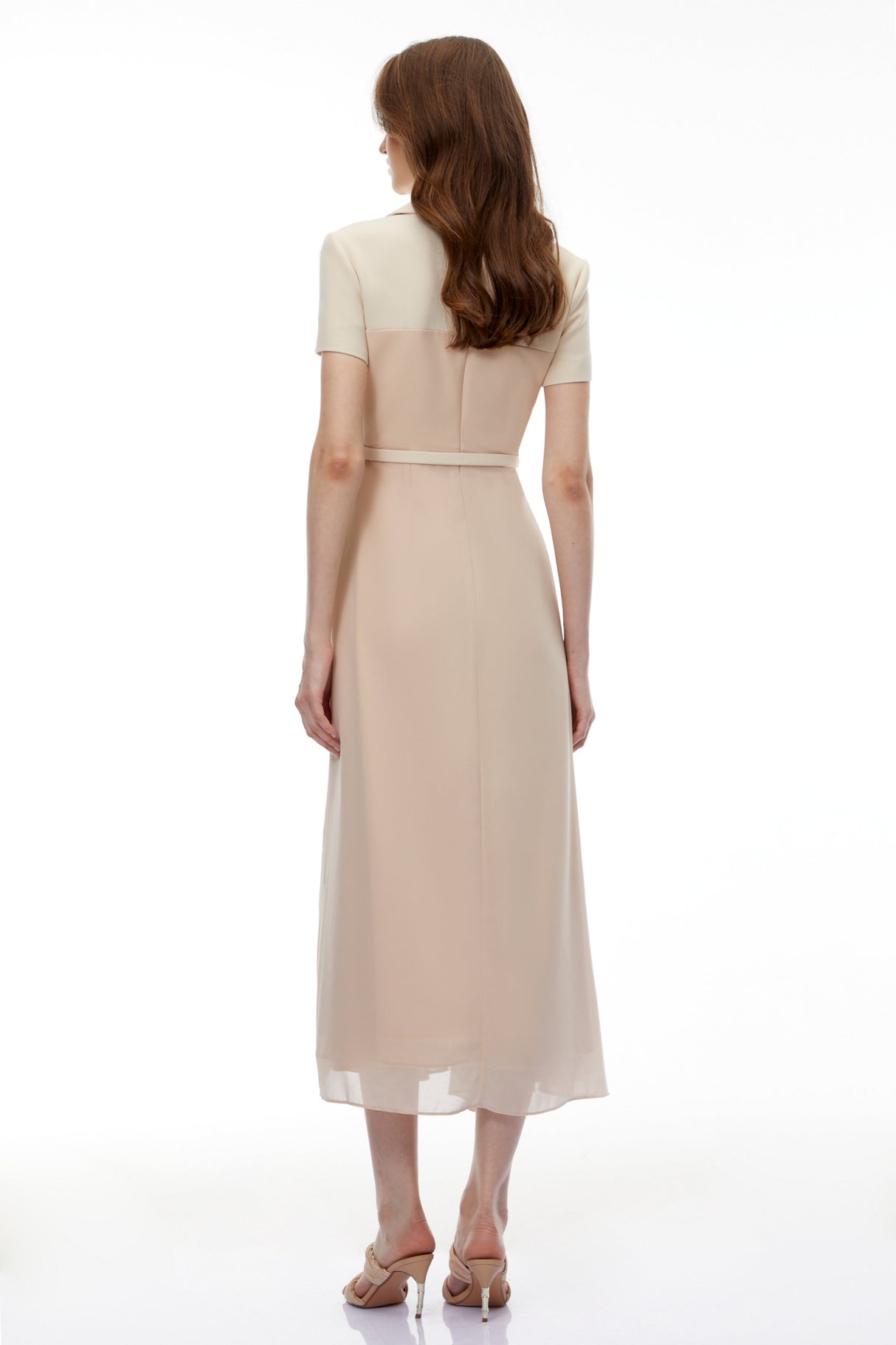 Aurohaya Olivia Neutral Blazer Maxi Dress