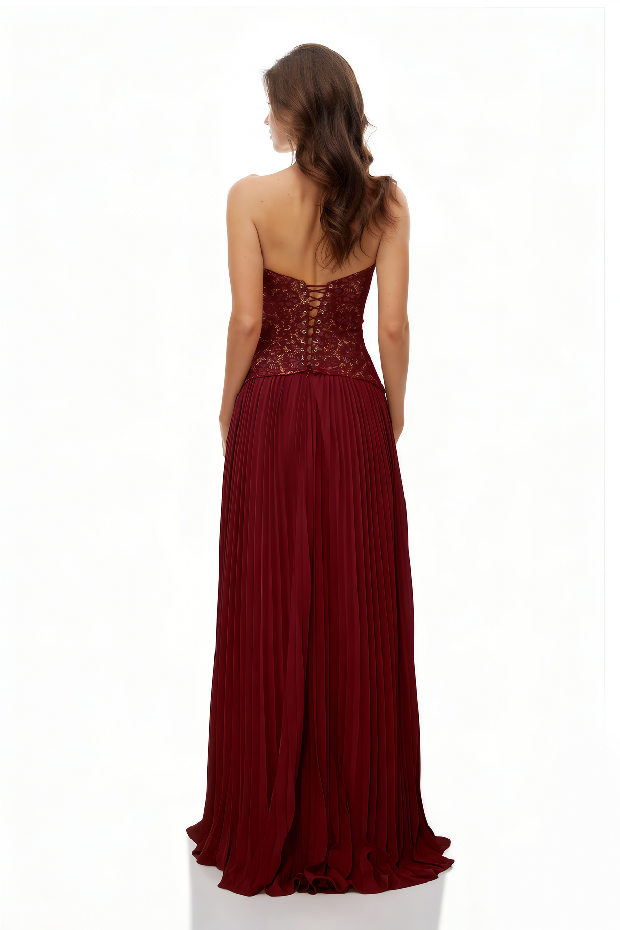 Aurohaya Ronja Ruby Red Corset Gown