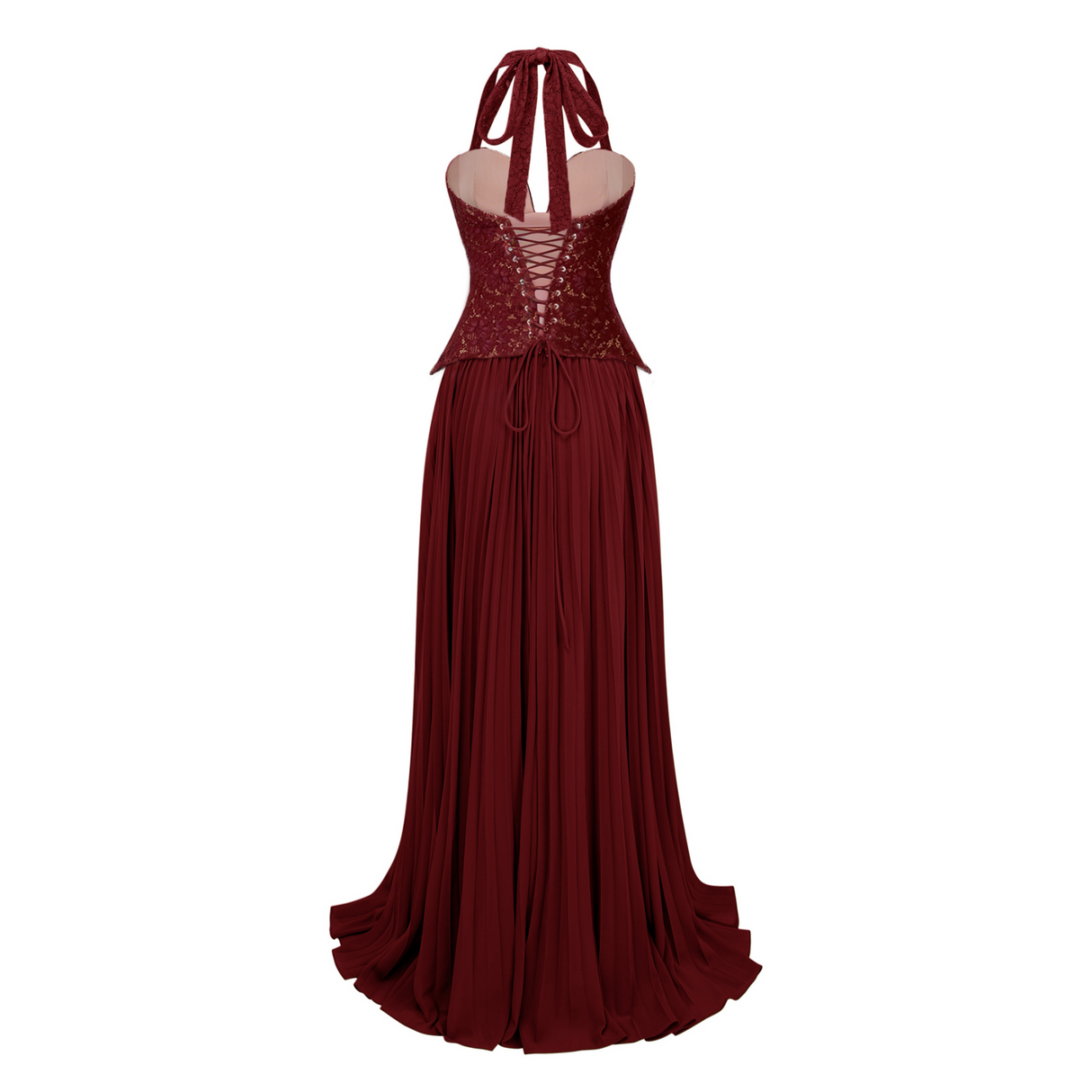 Aurohaya Ronja Ruby Red Corset Gown
