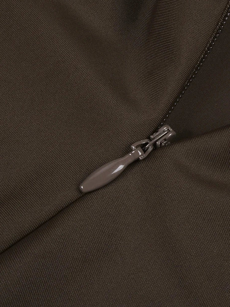 Aurohaya Églantine High Neck Halter Maxi Dress