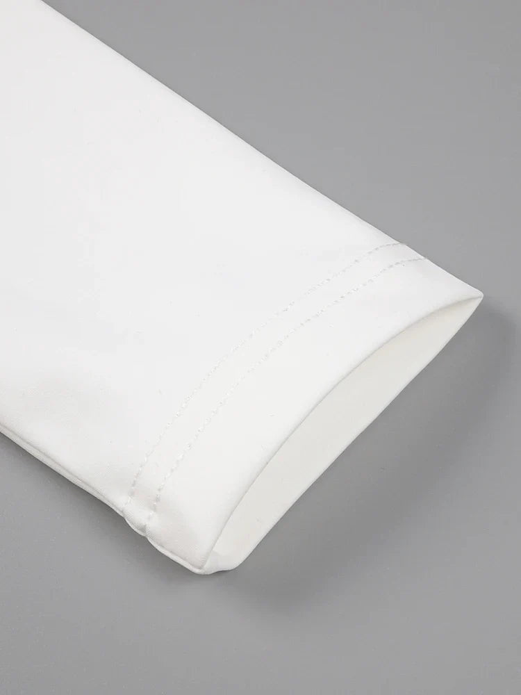 Aurohaya Perline Long Sleeve Turtleneck Maxi Dress