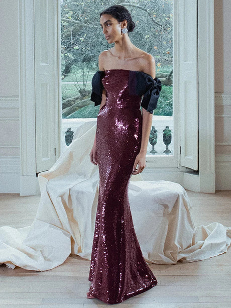 Aurohaya Mirabelle Sequin Maxi Dress