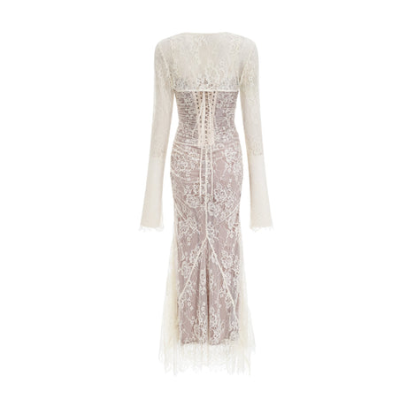Symphonie Lace Square Neck Bodycon Maxi Dress