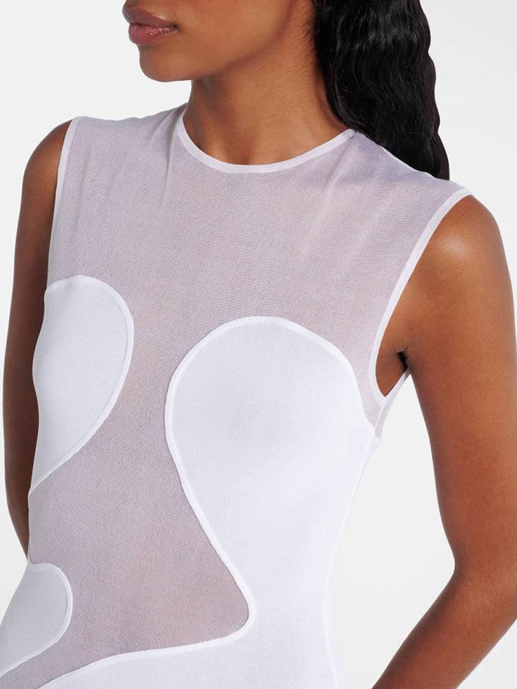 Aurohaya Louise Halter Maxi Dress