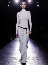 Aurohaya Perline Long Sleeve Turtleneck Maxi Dress WHITE