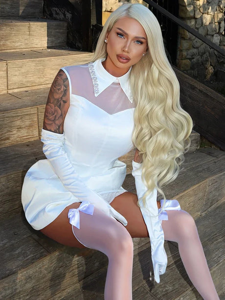 Aurohaya Clarine Sleeveless Mini Dress