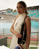 Aurohaya Florette Halter Mini Dress