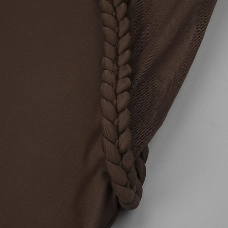 Aurohaya Laurence Mock Neck Corset Maxi Dress