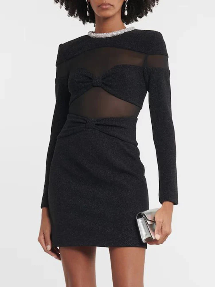 Aurohaya Lucile Long Sleeve Mini Dress