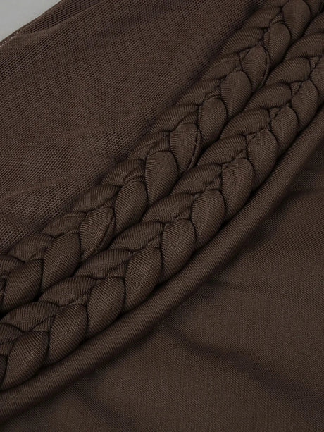 Aurohaya Églantine High Neck Halter Maxi Dress