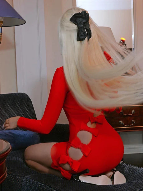 Aurohaya Ninon Long Sleeve Mini Dress