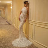 Aurohaya Tatiana Halter Backless Maxi Dress