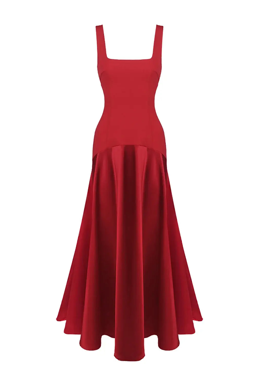 Aurohaya Zizanie Square Neck Sleeveless Maxi Dress