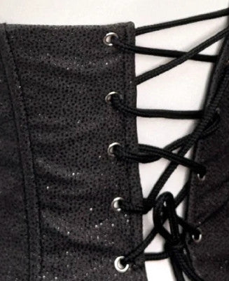 Strapless Crystal Corset A Line Dress Grey