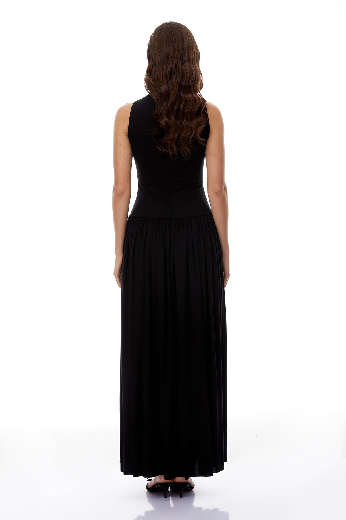 Aurohaya Tomás BlackBlack Halterneck Maxi Dress