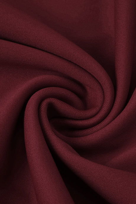 Valezine Strapless Fringe-Overlay Column Maxi Dress - Burgundy_-_selmori.com_-_08