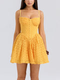 Vintage Lace Sexy Strap Mini Dress