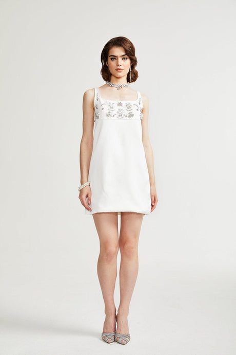 Aurohaya Ardelle Embellished Mini Dress