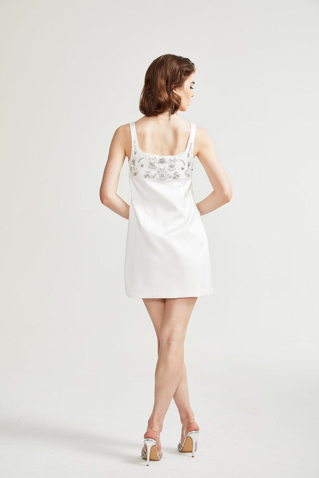 Aurohaya Ardelle Embellished Mini Dress