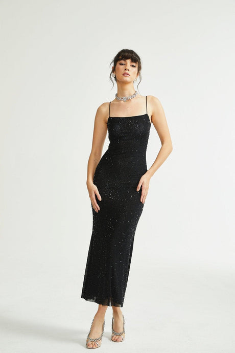Aurohaya Axelle sequin-embellished dress