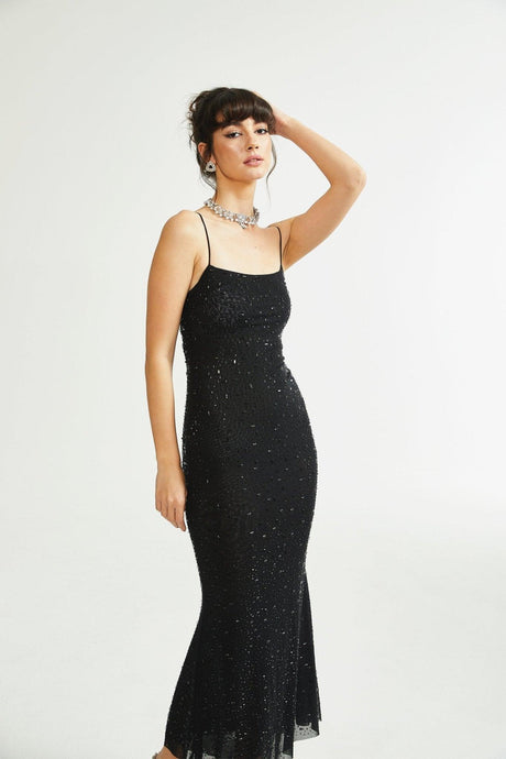 Aurohaya Axelle sequin-embellished dress