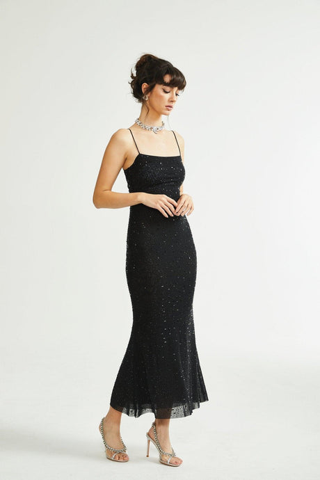 Aurohaya Axelle sequin-embellished dress