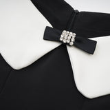 Deniece Black Off-The-Shoulder Mini Dress