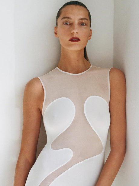 Aurohaya Louise Halter Maxi Dress