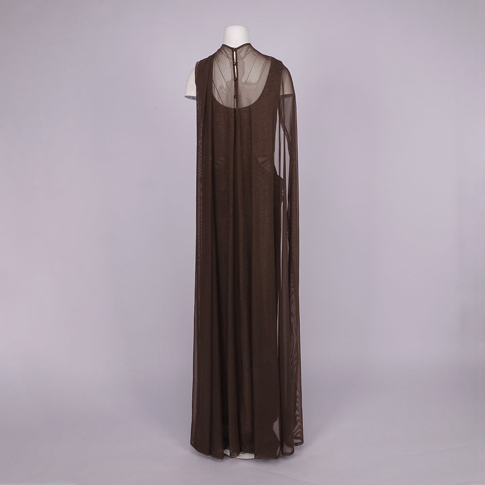Aurohaya Juliette Sequin Cut Out Maxi Dress