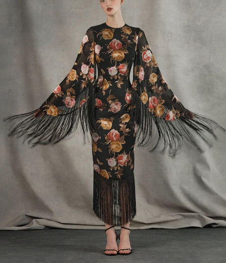 Aurohaya Rose Whisper Dress Black