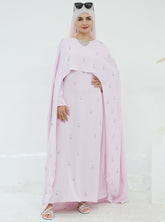 Cape Modest Maxi Dress