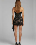 Dominique Strapless Lace Corset Mini Dress