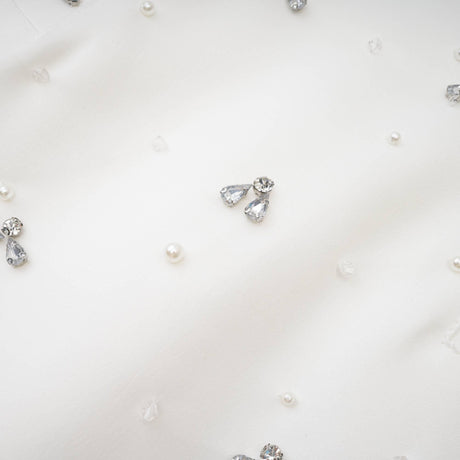 Aurohaya Melisande black embellished mini dress