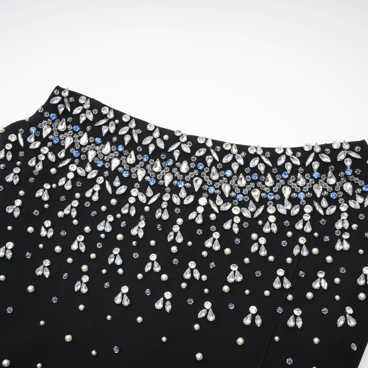 Aurohaya Melisande black embellished mini dress