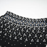 Melisande black embellished mini dress