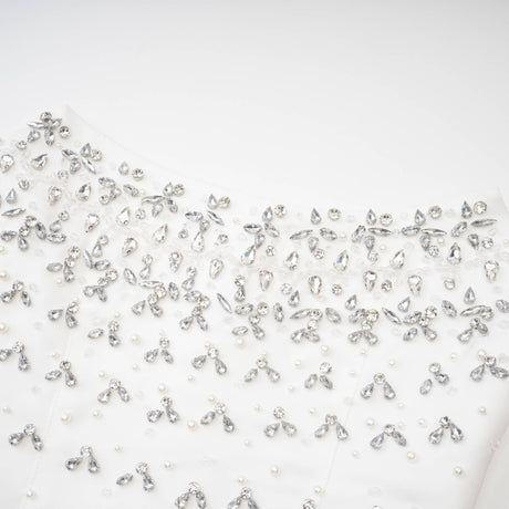 Aurohaya Melisande black embellished mini dress