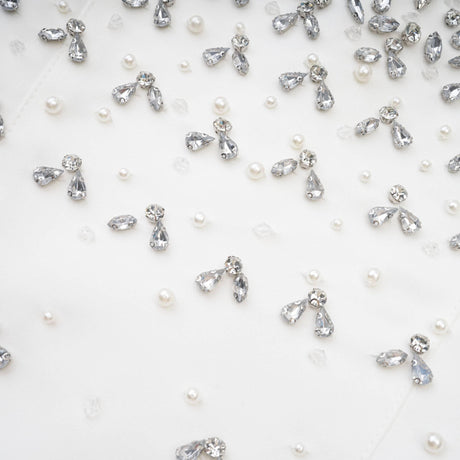 Aurohaya Melisande black embellished mini dress